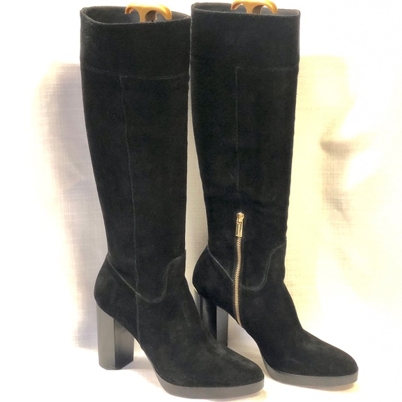 Sexy MICHAEL Michael KORS Regina Suede Platform Knee High Boots MMK 11 - Picture 8 of 16